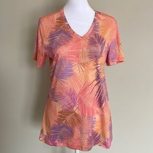 Reel Legends tropical peach sport tee - medium size